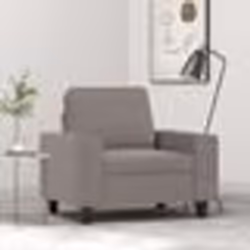 vidaXL Fauteuil Taupe 60 cm Tissu