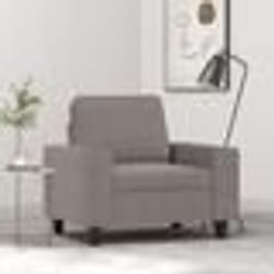 vidaXL Fauteuil Taupe 60 cm Tissu