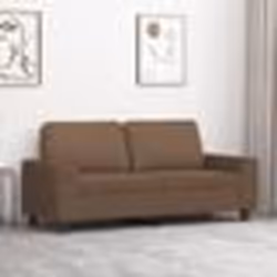 vidaXL Canapé à 2 places Marron 140 cm Tissu