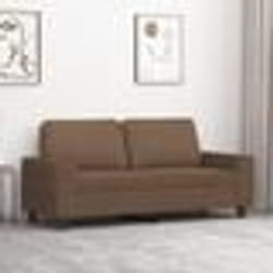 vidaXL Canapé à 2 places Marron 140 cm Tissu