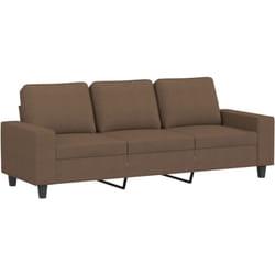 Vidaxl - Canapé à 3 places Marron 180 cm Tissu