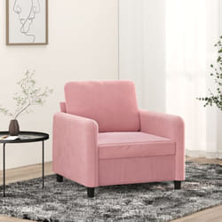 Fauteuil Rose 60 Cm Velours Vidaxl