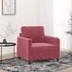vidaXL Fauteuil Rouge bordeaux 60 cm Velours