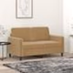 vidaXL Canapé à 2 places Marron 120 cm Velours