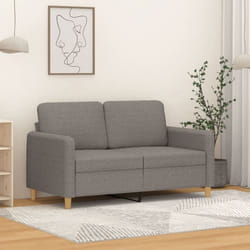 vidaXL Canapé à 2 places Taupe 120 cm Tissu
