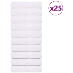 Vidaxl - Serviettes de douche 25 pcs blanc 70x140 cm 360 g/m² 100% coton