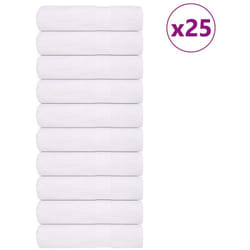 Vidaxl - Serviettes de bain 25 pcs blanc 100x150 cm 360 g/m² 100% coton