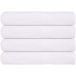 Serviettes de sauna 4 pcs blanc 80x200 cm 360 g/m² 100% coton - Vidaxl