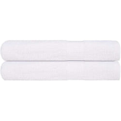 Serviettes 2 pcs blanc 100x200 cm 360 g/m² 100% coton - Vidaxl