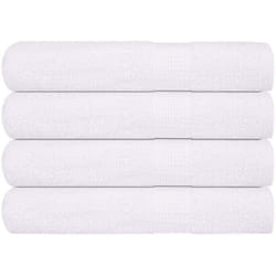 Serviettes 4 pcs blanc 100x200 cm 360 g/m² 100% coton - Vidaxl