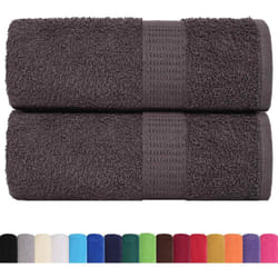 Gants de toilette 2 pcs anthracite 15x21 cm 360 g/m² 100% coton Vidaxl