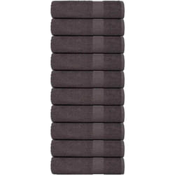 Vidaxl - Serviettes de douche 10 pcs anthracite 70x140 cm 100% coton