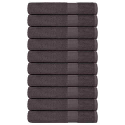 Vidaxl - Serviettes 10 pcs anthracite 100x200 cm 360 g m² 100% coton
