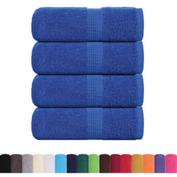 Vidaxl - Serviettes de visage 4 pcs bleu 30x30 cm 360 g/m² 100% coton