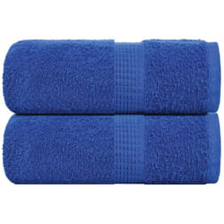 Serviettes d'invité 2 pcs bleu 30x50 cm 360 g/m² 100% coton - Vidaxl