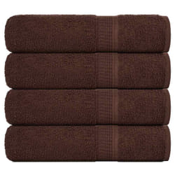 Vidaxl - Serviettes de douche 4 pcs marron 70x140 cm 360 g m² 100% coton
