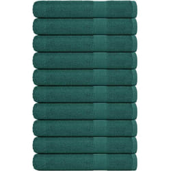 Vidaxl - Serviettes de sauna 10 pcs vert 80x200 cm 360 g/m² 100% coton