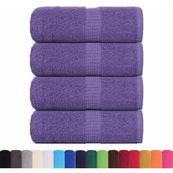 Vidaxl - Serviettes de toilette 4 pièces frogn Violet 30 x 30 cm 100 % coton