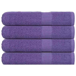 Serviettes De Sauna 4 Pcs Violet 80x200 Cm 360 G/m² 100% Coton - Vidaxl