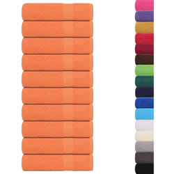 Serviettes de bain 10 pcs orange 100x150 cm 360 g/m² 100% coton Vidaxl