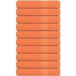 Vidaxl - Serviettes de sauna 10 pcs orange 80x200 cm 360 g/m² 100% coton