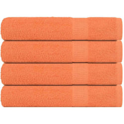 Vidaxl - Serviettes 4 pcs orange 100x200 cm 360 g/m² 100% coton