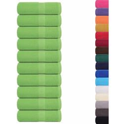 Serviettes de toilette 10 pièces frogn Vert pomme 30 x 30 cm 100 % coton Vidaxl
