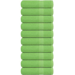 Vidaxl - Serviettes de bain 10 pcs vert pomme 100x150 cm 100% coton