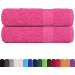 Vidaxl - Serviettes de douche 2 pcs rose 70x140 cm 360 g/m² 100% coton