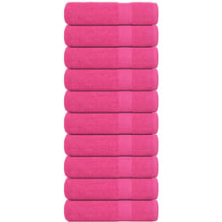 Vidaxl - Serviettes de bain 10 pcs rose 100x150 cm 360 g/m² 100% coton