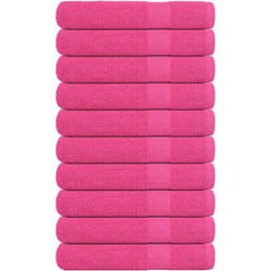 Serviettes 10 pcs rose 100x200 cm 360 g/m² 100% coton - Vidaxl