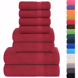 Cet ensemble de serviettes est idéal pour un usage domestique et commercial. Matériau doux et respectueux de la peau : ces se ...