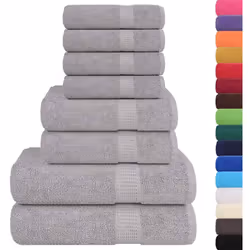 Cet ensemble de serviettes est idéal pour un usage domestique et commercial. Matériau doux et respectueux de la peau : ces se ...