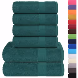 Cet ensemble de serviettes est idéal pour un usage domestique et commercial. Matériau doux et respectueux de la peau : ces se ...