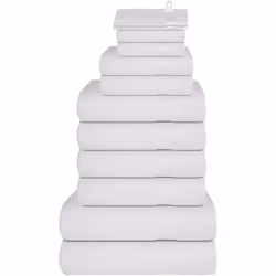 Cet ensemble de serviettes est idéal pour un usage domestique et commercial. Matériau doux et respectueux de la peau : ces se ...