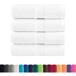Serviettes d'invité de qualité supérieure solund 4 pcs blanc Vidaxl