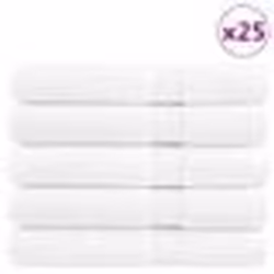 vidaXL Serviettes de sauna de qualité supérieure SOLUND 25 pcs blanc