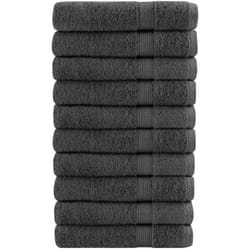 vidaXL Serviettes de qualité supérieure SOLUND 10 pcs anthracite