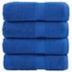 vidaXL Serviettes d'invité de qualité supérieure SOLUND 4 pcs bleu