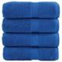 vidaXL Serviettes d'invité de qualité supérieure SOLUND 4 pcs bleu