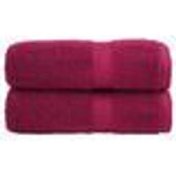 vidaXL Serviettes d'invité de qualité supérieure SOLUND 2 pcs bordeaux