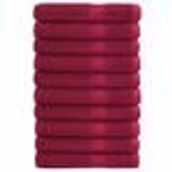 vidaXL Serviettes de sauna de qualité supérieure SOLUND 10pcs bordeaux
