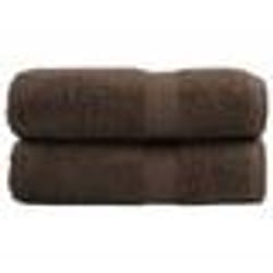 vidaXL Serviettes d'invité de qualité supérieure SOLUND 2 pcs marron
