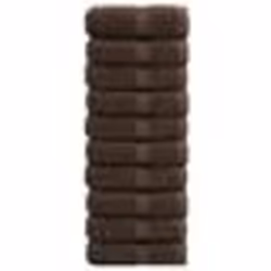 vidaXL Serviettes d'invité de qualité supérieure SOLUND 10 pcs marron