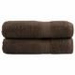 vidaXL Essuie-mains de qualité supérieure SOLUND 2 pcs marron 600 g/m²