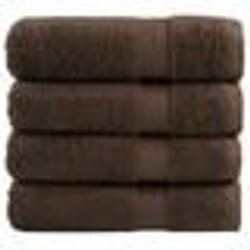 vidaXL Essuie-mains de qualité supérieure SOLUND 4 pcs marron 600 g/m²
