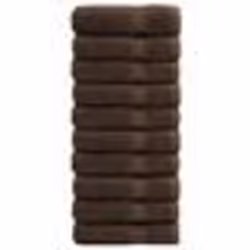 vidaXL Essuie-mains de qualité supérieure SOLUND 10pcs marron 600 g/m²
