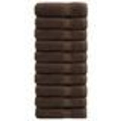 vidaXL Essuie-mains de qualité supérieure SOLUND 10pcs marron 600 g/m²