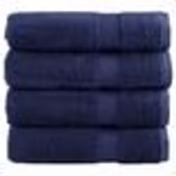 vidaXL Essuie-mains de qualité supérieure SOLUND 4 pcs bleu marine