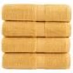 vidaXL Serviettes d'invité de qualité supérieure SOLUND 4 pcs doré